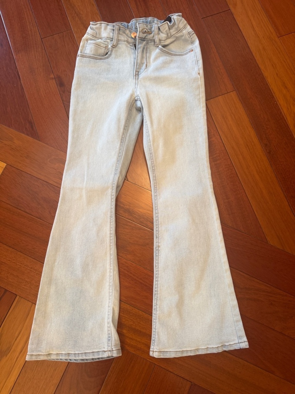 Light Wash Girl's Flared Jeans - Comfortable Everyday Style